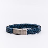 SON armband / blátt leður
